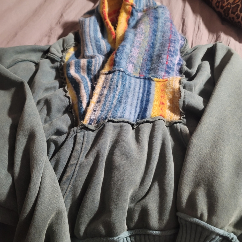 Free People Cozy Green Hoodie